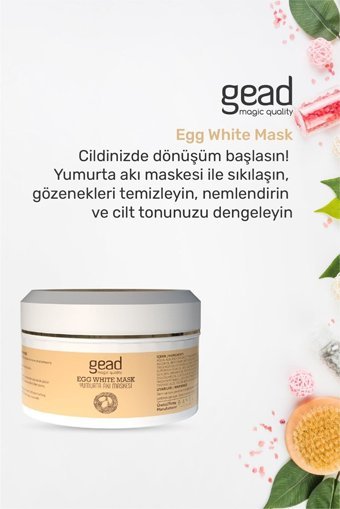 Gead Egg Whıte Krem Yüz Maskesi 100 gr