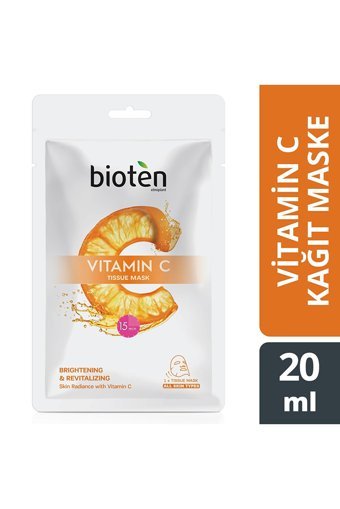 Bioten Vitamin C Nemlendiricili Kağıt Yüz Maskesi