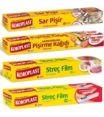 Koroplast Kesilmiş Pişirme Kağıdı 12 Adet 16 Adet