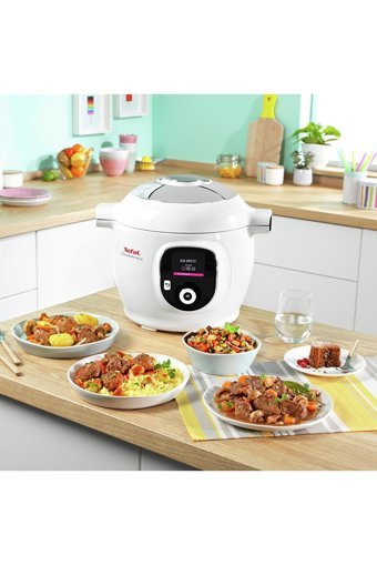 Tefal Cy851130 1600 W Plastik 6 lt Hazneli Dokunmatik Zamanlayıcılı Çok Amaçlı Buharlı Pişirici Beyaz