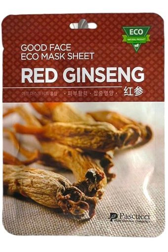 Pascucci Kırmızı Ginseng Özü Nemlendiricili Kağıt Yüz Maskesi 23 ml