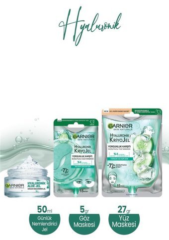 Garnier Yorgunluk Karşıtı Soğutucu Nemlendiricili Jel Yüz Maskesi 27+5 gr