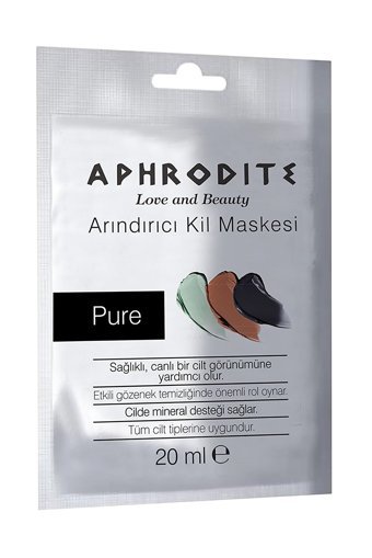 Aphrodıte Sachet Pure Killi Nemlendiricili Krem Yüz Maskesi 20 ml