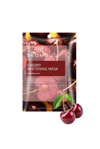 Seomou Cherry Whitening Mask Nemlendiricili Kağıt Yüz Maskesi 25 ml