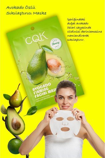 Uniquem Avokado Omega3 Sıkılaştırıcı Nemlendiricili Kağıt Yüz Maskesi 10 Adet