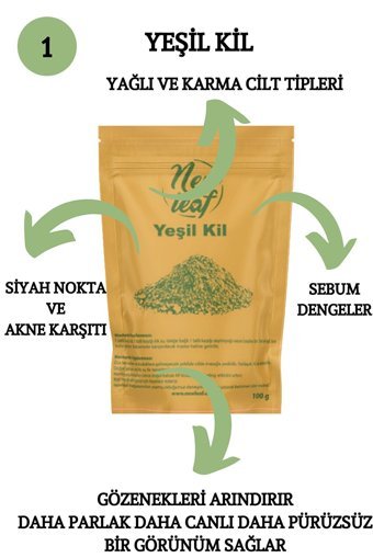 Newleaf Arındırıcı Kil Killi Nemlendiricili Toz Yüz Maskesi 500 gr