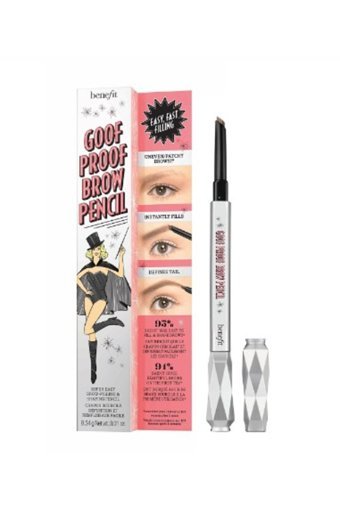 Benefit Cosmetics Goof Proof Asansörlü Çift Taraflı Fırçalı Kalın Uçlu Suya Dayanıklı Kaş Kalemi Kahverengi