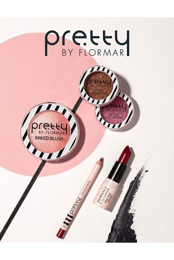 Flormar Pretty Fırçalı İnce Uçlu Suya Dayanıklı Kaş Kalemi Kahverengi