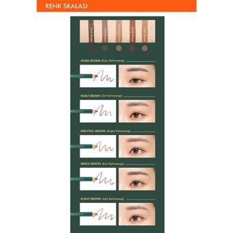 Missha Eyebrow Pencil Fırçalı Kalın Uçlu Suya Dayanıklı Kaş Kalemi Açık Kahverengi