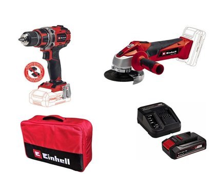 Einhel TE-CD 18 V 2.5 Ah Kömürsüz Darbeli Akülü Vidalama Makinesi + Starter Kit