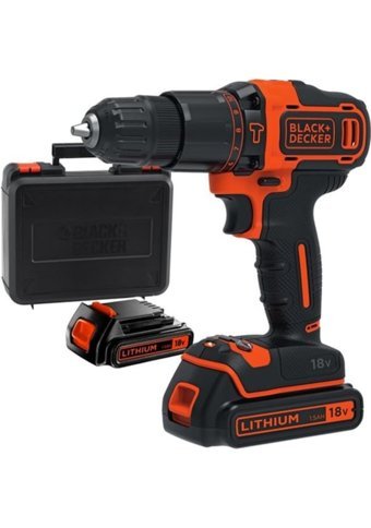 Black&Decker BDCHD18KB 18 V 1.5 Ah Kömürsüz Darbeli Çift Akülü Vidalama Makinesi