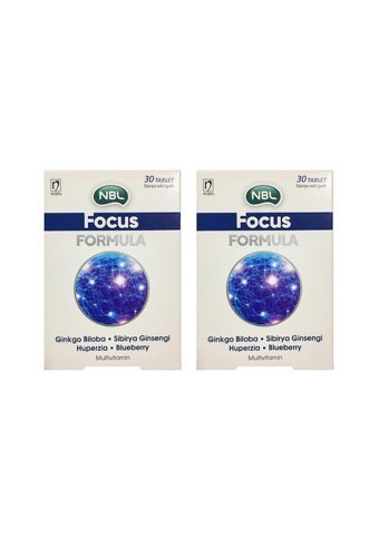 Nbl Focus Formula Bitki Ekstreleri Yetişkin Mineral 2x30 Adet