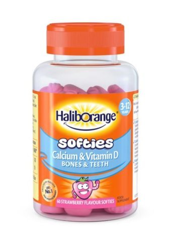 Haliborange Softies Kalsiyum D Vitamini Çilekli Çocuk Vitamin 60 Adet