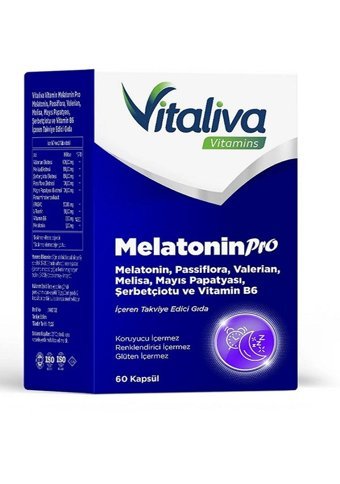 Vitaliva Melatonin Pro Yetişkin 60 Adet