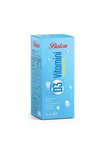 Balen D3 Vitamini Zencefil Çocuk Yetişkin 3x20 ml