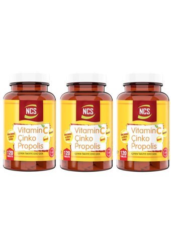 Ncs Vitamin C Çinko Propolis Propolis Yetişkin 3x120 Adet