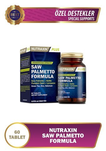 Nutraxin Saw Palmetto Formula Yetişkin Mineral 60 Adet