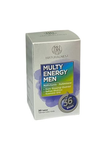 Naturalnest Multi Energy Men Yetişkin Mineral 30 Adet