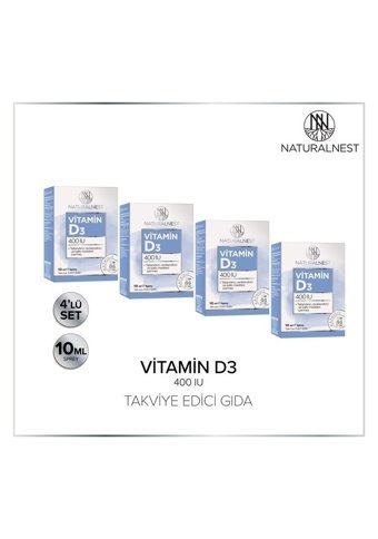 Naturalnest Vitamin D3 400 Iu Yetişkin 4x10 ml