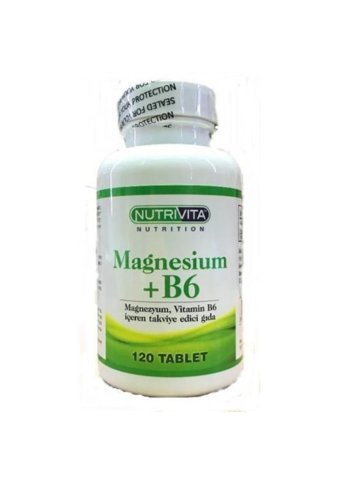 Nutrivita Nutrition Magnesium+B6 Yetişkin 120 Adet
