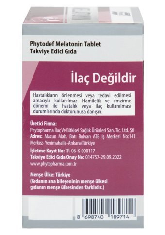 Phytodef Melatonin Yetişkin 90 Adet