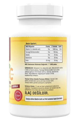 Ncs Ester C Kara Mürver Turunçgil Yetişkin 180 Adet + Nevfix Vitamin D3