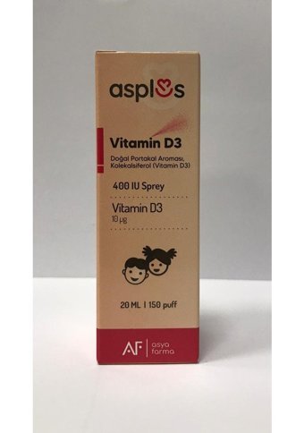 Asya Vitamin D3 Portakal Çocuk Vitamin 20 ml