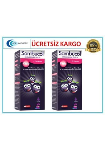 Sambucol C Vitamini Kara Mürver Özütü Çocuk Vitamin Mineral 2x120 ml