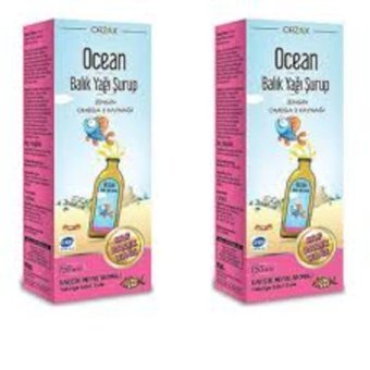 Ocean Balık Yağı Karışık Meyve Çocuk Yetişkin Mineral 2x150 ml