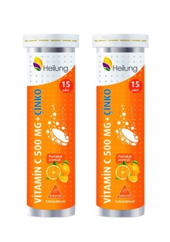 Heılung Vitamin C Portakal Yetişkin Mineral 2x15 Adet