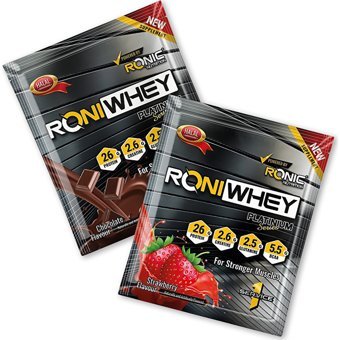 Ronic Nutrition Böğürtlen Aromalı L-Karnitin 30 Shot + Whey Protein Tek Kullanımlık 2 Adet + Shaker