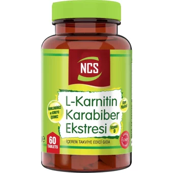Ncs Karabiber Ekstresi L-Karnitin 60 Tablet