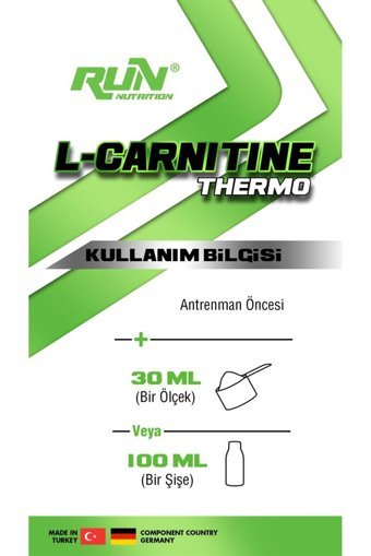 Run Nutrition Limon Aromalı L-Karnitin 1000 ml Sıvı + Shaker + Whey Protein Tek Kullanımlık 2 Adet