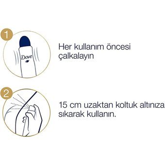 Dove Original Pudralı Ter Önleyici Antiperspirant Sprey Kadın 3x200 ml