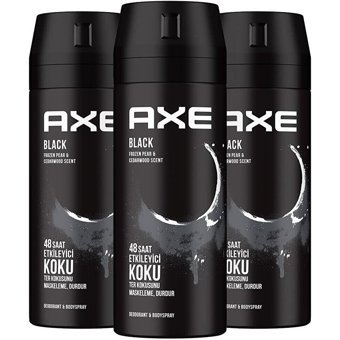 Axe Black Pudrasız Ter Önleyici Sprey Erkek 3x150 ml