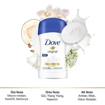 Dove Original Pudralı Ter Önleyici Antiperspirant Stick Kadın