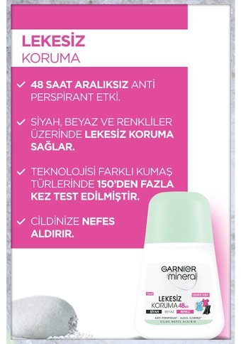 Garnier Pudrasız Ter Önleyici Antiperspirant Roll-On Kadın 50 ml