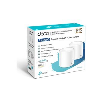 TP-Link Deco X60-2P Mesh 2.4 GHz-5 GHz 2402 Mbps Dual Band Router