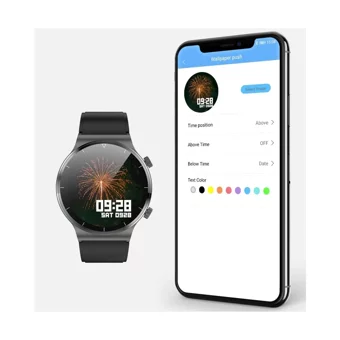 Arion C12 Android Uyumlu Android Su Geçirmez 46 mm Metal Kordon Yuvarlak Erkek Akıllı Saat Siyah