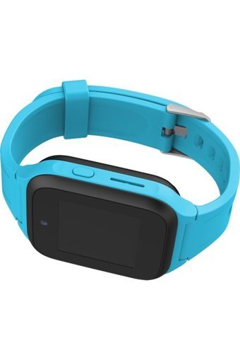 Alcatel Mt40X Android Su Geçirmez 45 mm Silikon Kordon Kare Kameralı Sim Kartlı Çocuk Akıllı Saat Mavi