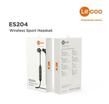 Lenovo ES204 Tek Mikrofonlu Bluetooth 5.0 Silikonsuz Gürültü Önleyici Kablosuz Boyun Askılı Bluetooth Kulaklık Siyah