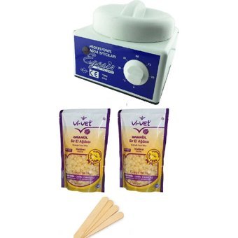 Egesir 1+1 Boncuk Ağda Makinesi + 2xNaturel Boncuk Ağda + Spatula