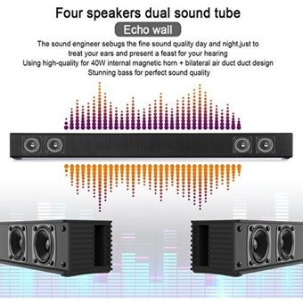 Xinhang 40 W 90 dB Kablosuz Bluetoothlu USB 2.0 Soundbar Siyah