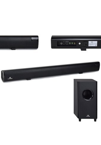 Maxword SLC-170 300 W 90 dB Harici 130 W Subwooferlı Kablolu-Kablosuz Bluetoothlu USB 2.1 Soundbar Siyah