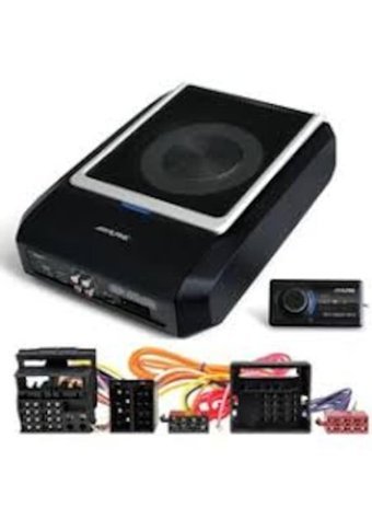 Alpine Pwd-X5 240 W 80 mm Mini Subwoofer Siyah + Dsp Amfi