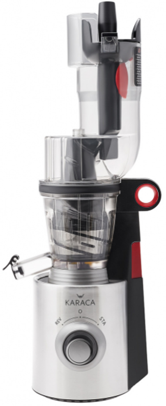 Karaca Slow Juicer 2 In 1 150 W 200 ml Siyah Katı Meyve Sıkacağı