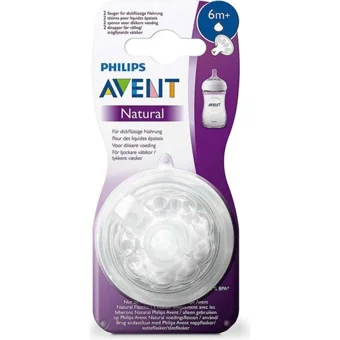 Philips Avent Natural Scf046/27 Silikon 6 Ay+ Geniş Ağızlı Biberon Emziği