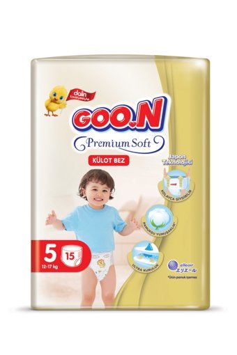 Goon Premium Soft 5 Numara Külot Bebek Bezi 15 Adet