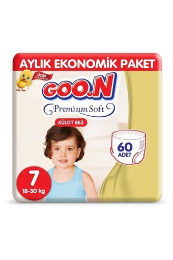 Goon Premium Soft 7 Numara Külot Bebek Bezi 60 Adet