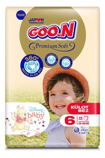 Goon Premium Soft 6 Numara Külot Bebek Bezi 13 Adet
